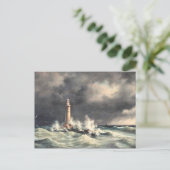Carte Postale Phare de Stora Balt, art (Debout devant)
