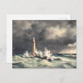 Carte Postale Phare de Stora Balt, art (Devant / Derrière)
