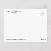 Carte Postale Phare de Sturgeon Point (Dos)