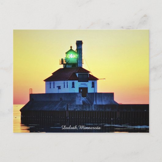 Carte Postale Phare de Sunrise Duluth, Minnesota (Devant)