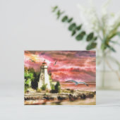 Carte Postale Phare de Sunset Coastal (Debout devant)
