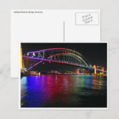 Carte Postale phare de sydney vivid (Devant / Derrière)