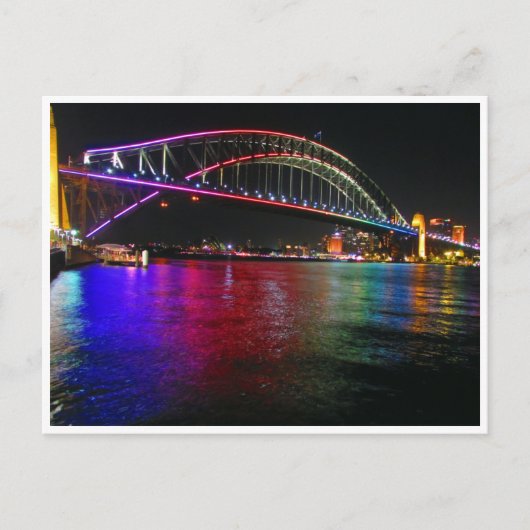 Carte Postale phare de sydney vivid (Devant)