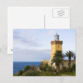 Carte Postale Phare de Tanger au Maroc à Casquette Spartel (Devant / Derrière)