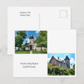 Carte Postale Phare de Thirty Mile Point (Devant / Derrière)