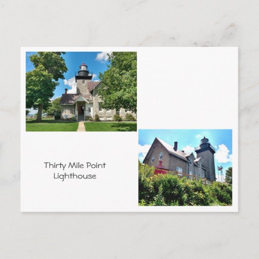 Carte Postale Phare de Thirty Mile Point (Devant)