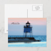 Carte Postale Phare de Two Harbors Minnesota (Devant / Derrière)