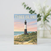 Carte Postale Phare de Tybee Island (Debout devant)