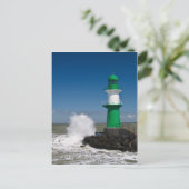 Carte Postale Phare de Warnemuende (Debout devant)