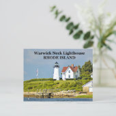 Carte Postale Phare de Warwick Neck, Rhode Island (Debout devant)