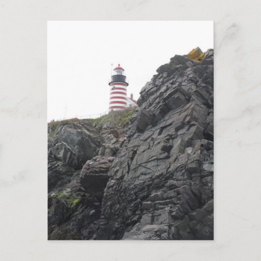 Carte Postale Phare de West Quoddy (Devant)