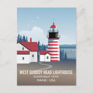 Carte Postale Phare de West Quoddy Head