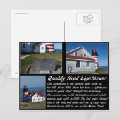 Carte Postale Phare de West Quoddy Head (Devant / Derrière)