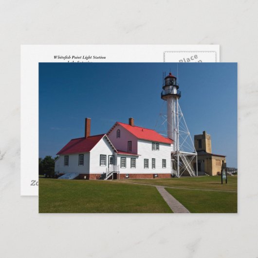 Carte Postale Phare de Whitefish Point (Devant / Derrière)