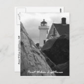 Carte Postale Phare de Wilson de point, port Townsend, Orégon (Devant / Derrière)