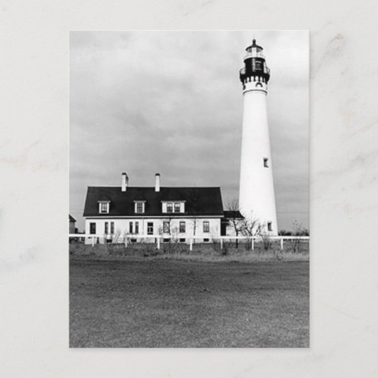 Carte Postale Phare de Wind Point (Devant)