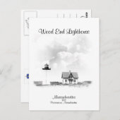 Carte Postale Phare de Wood End - Massachusetts (Devant / Derrière)