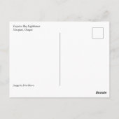 Carte Postale Phare de Yaquina Bay, Newport, Oregon (Dos)