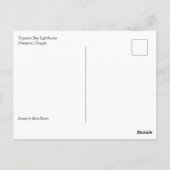 Carte Postale Phare de Yaquina Bay, Newport, Oregon (Dos)