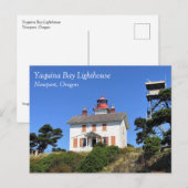 Carte Postale Phare de Yaquina Bay, Newport, Oregon (Devant / Derrière)