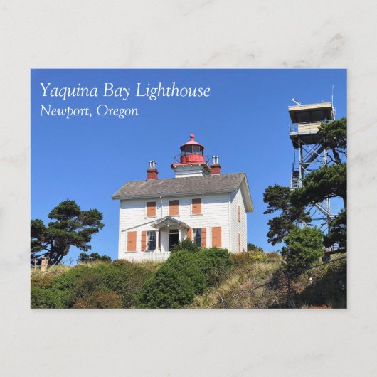 Carte Postale Phare de Yaquina Bay, Newport, Oregon (Devant)