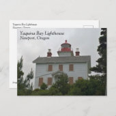 Carte Postale Phare de Yaquina Bay, OU (Devant / Derrière)