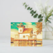 Carte Postale Phare d'Edenton NC (Debout devant)