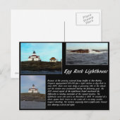 Carte Postale Phare d'Egg Rock (Devant / Derrière)