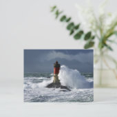 Carte Postale Phare des Pierres Noires Finistère France (Debout devant)