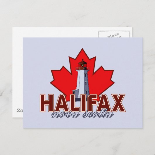 Carte Postale Phare d'Halifax (Devant / Derrière)