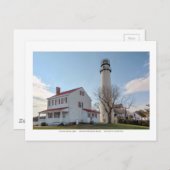 Carte Postale Phare d'île de Fenwick (Devant / Derrière)