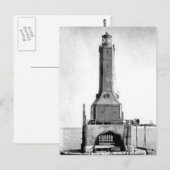 Carte Postale Phare d'Indiana Harbour East Breakwater (Devant / Derrière)