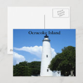 Carte Postale Phare d'Ocracoke (Devant / Derrière)
