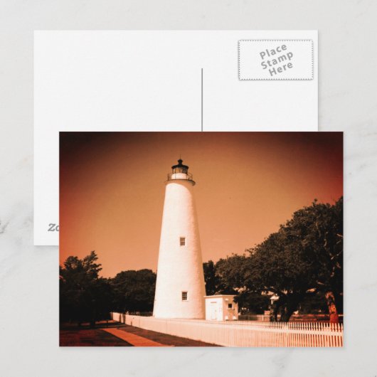 Carte Postale Phare d'Ocracoke (Devant / Derrière)