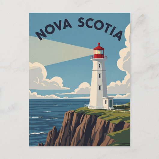 Carte Postale Phare du Canada Nouvelle-Écosse (Devant)