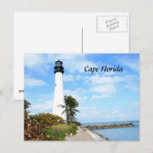 Carte Postale Phare du Cap Florida (Devant / Derrière)
