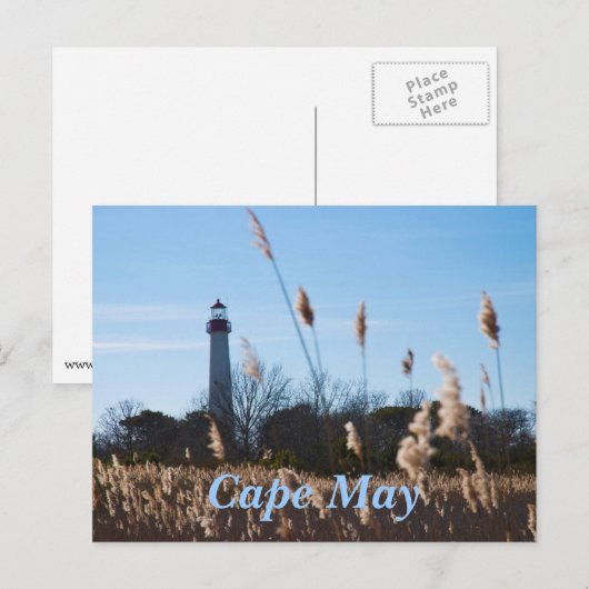 Carte Postale Phare du cap May (Devant / Derrière)