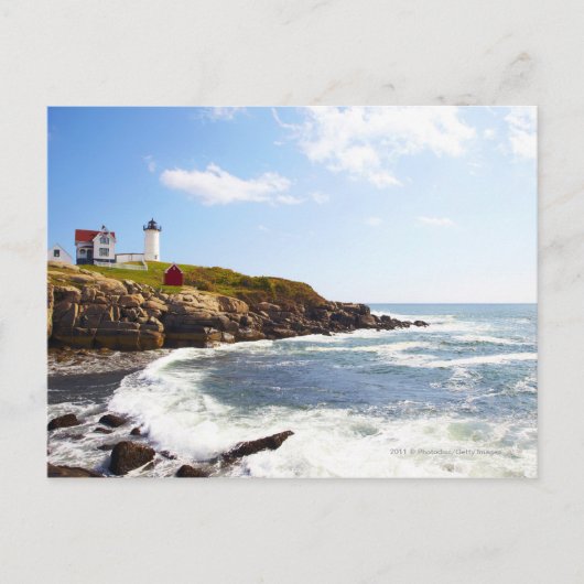 Carte Postale Phare du Cap Neddick "Nubble" dans le Maine (Devant)