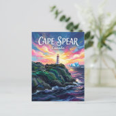 Carte Postale Phare du cap Spear Canada (Debout devant)