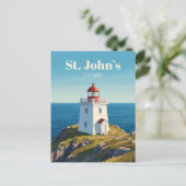 Carte Postale Phare du cap Spear Canada (Debout devant)