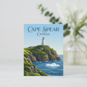 Carte Postale Phare du cap Spear Canada (Debout devant)