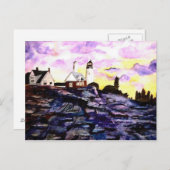 Carte Postale Phare du Maine (Devant / Derrière)