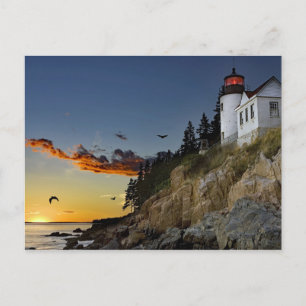Carte Postale Phare du Maine Bass Harbour Photo