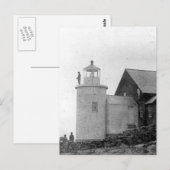 Carte Postale Phare du port des locataires (Devant / Derrière)