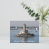 Carte Postale Phare du port maritime de Brindisi (Debout devant)