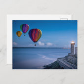 Carte Postale Phare et ballons (Devant / Derrière)