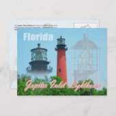 Carte Postale Phare et musée Jupiter Inlet, Floride (Devant / Derrière)
