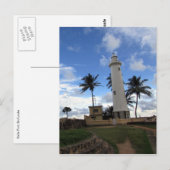 Carte Postale phare galle fort (Devant / Derrière)