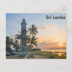Carte Postale Phare, Galle, Sri Lanka