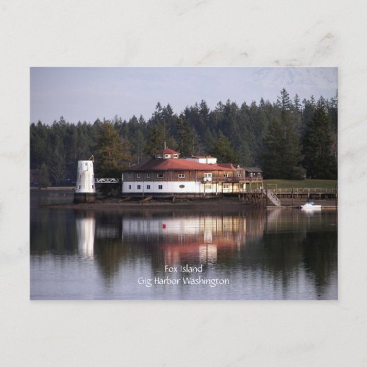 Carte Postale Phare, Gig Harbour Washington (Devant)